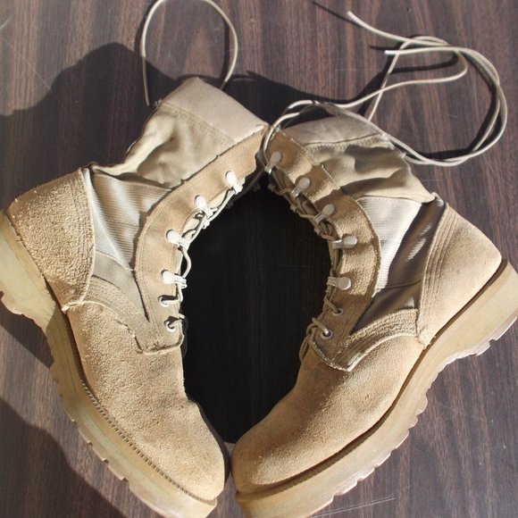 ALTAMA HOT WEATHER VENTED DESERT TAN COMABT BOOTS 7.5W VIBRAM SOLES JC 60121 main image 10